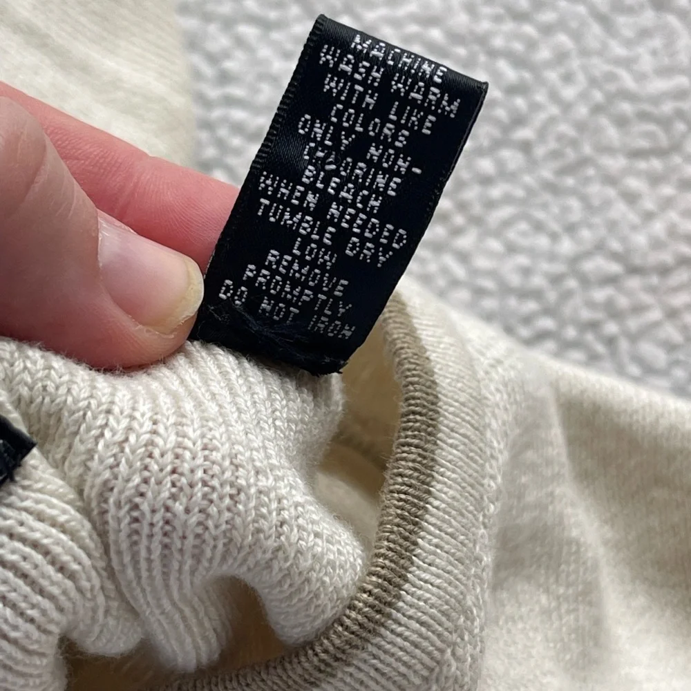 Vintage Brandini 90s boy band v neck cream sweater